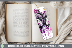 GorgeousDogs 02 Purple Drips Bookmark design.