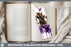 GorgeousDogs 02 Purple Drips Bookmark design.