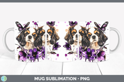 GorgeousDogs 02 Purple Drips Mug Wrap design.