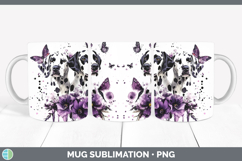 GorgeousDogs 02 Purple Drips Mug Wrap design.