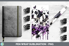 GorgeousDogs 02 Purple Drips Pen Wrap design.
