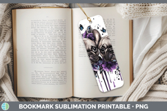GorgeousDogs 02 Purple Drips Bookmark design.