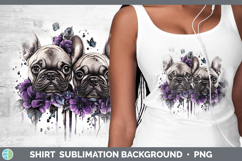 GorgeousDogs 02 Purple Drips Shirt design.