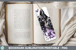 GorgeousDogs 02 Purple Drips Bookmark design.