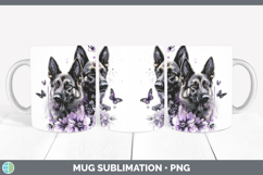 GorgeousDogs 02 Purple Drips Mug Wrap design.