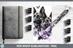 GorgeousDogs 02 Purple Drips Pen Wrap design.