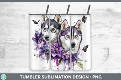 GorgeousDogs 02 Purple Drips Tumbler design.