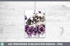 GorgeousDogs 02 Purple Drips Air Freshener design.