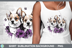 GorgeousDogs 02 Purple Drips Shirt design.