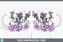 GorgeousDogs 02 Purple Drips Mug Wrap design.