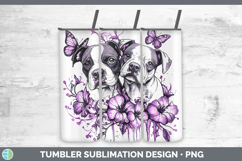 GorgeousDogs 02 Purple Drips Tumbler design.
