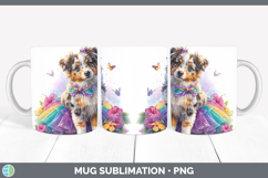 GorgeousDogs 02 Rainbow Summer Mug Wrap design.