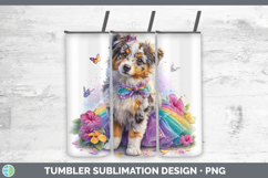 GorgeousDogs 02 Rainbow Summer Tumbler design.