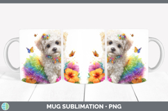 GorgeousDogs 02 Rainbow Summer Mug Wrap design.