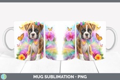GorgeousDogs 02 Rainbow Summer Mug Wrap design.