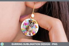 GorgeousDogs 02 Rainbow Summer Round Earrings design.