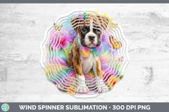 GorgeousDogs 02 Rainbow Summer Wind Spinner design.