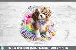 GorgeousDogs 02 Rainbow Summer Wind Spinner design.