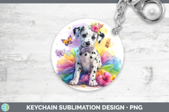 GorgeousDogs 02 Rainbow Summer Keychain design.