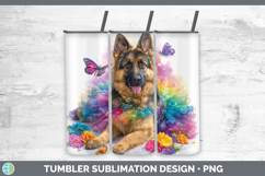 GorgeousDogs 02 Rainbow Summer Tumbler design.
