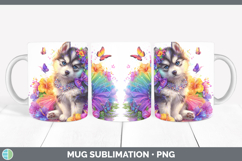 GorgeousDogs 02 Rainbow Summer Mug Wrap design.