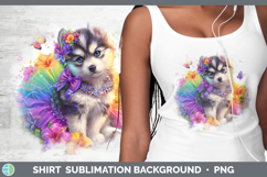 GorgeousDogs 02 Rainbow Summer Shirt design.