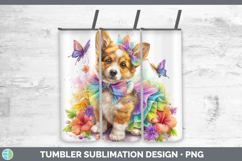 GorgeousDogs 02 Rainbow Summer Tumbler design.