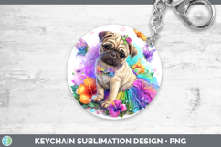 GorgeousDogs 02 Rainbow Summer Keychain design.