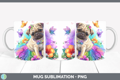 GorgeousDogs 02 Rainbow Summer Mug Wrap design.