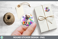 GorgeousDogs 02 Rainbow Summer Stickers design.