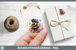 GorgeousDogs 02 Rainbow Summer Stickers design.
