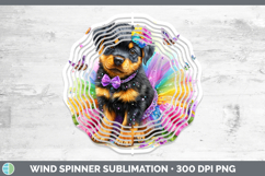 GorgeousDogs 02 Rainbow Summer Wind Spinner design.