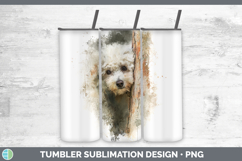 GorgeousDogs 02 Tree Peek Tumbler design.