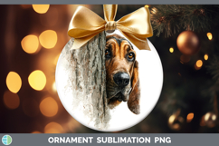 GorgeousDogs 02 Tree Peek Ornament design.