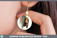 GorgeousDogs 02 Tree Peek Round Earrings design.