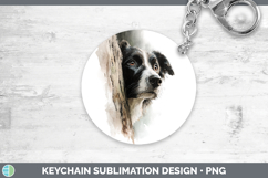 GorgeousDogs 02 Tree Peek Keychain design.