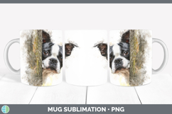 GorgeousDogs 02 Tree Peek Mug Wrap design.