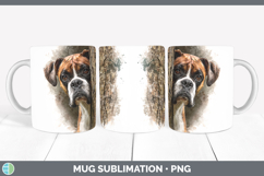 GorgeousDogs 02 Tree Peek Mug Wrap design.