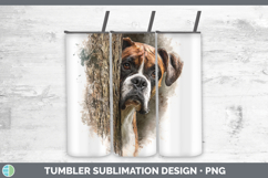 GorgeousDogs 02 Tree Peek Tumbler design.