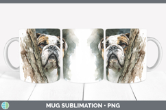 GorgeousDogs 02 Tree Peek Mug Wrap design.