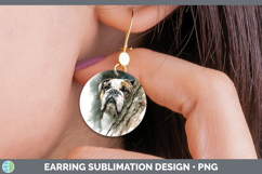 GorgeousDogs 02 Tree Peek Round Earrings design.