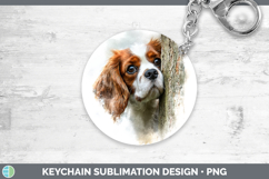 GorgeousDogs 02 Tree Peek Keychain design.