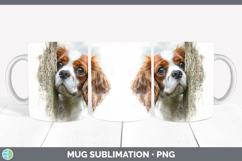 GorgeousDogs 02 Tree Peek Mug Wrap design.