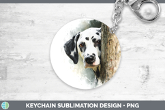 GorgeousDogs 02 Tree Peek Keychain design.