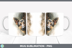 GorgeousDogs 02 Tree Peek Mug Wrap design.