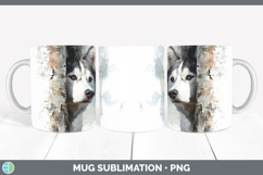 GorgeousDogs 02 Tree Peek Mug Wrap design.