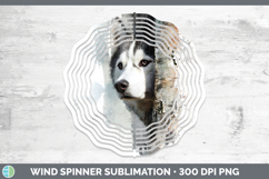 GorgeousDogs 02 Tree Peek Wind Spinner design.