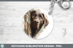 GorgeousDogs 02 Tree Peek Keychain design.
