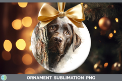 GorgeousDogs 02 Tree Peek Ornament design.