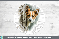 GorgeousDogs 02 Tree Peek Wind Spinner design.